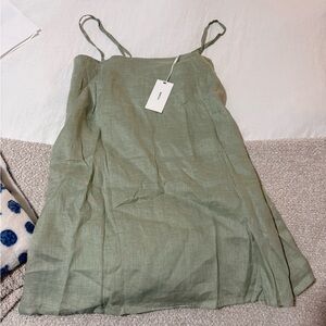 NWT Mikoh Sage Green Mini Dress